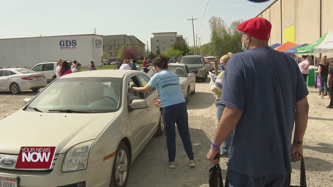 West Ohio Food Bank holds resource fair and food distribution Tuesday morning